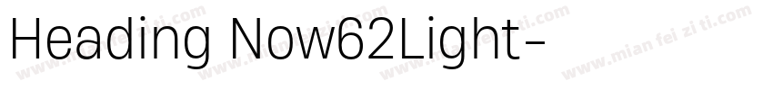 Heading Now62Light字体转换